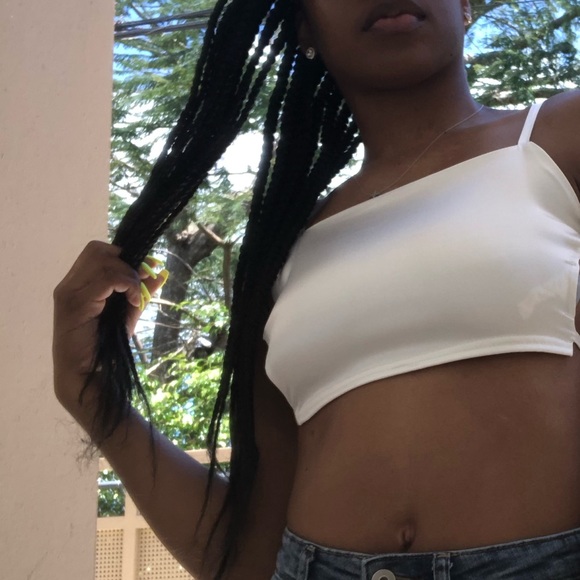 cream satin backless strappy crop top